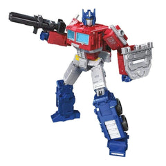 Transformers Earthrise Optimus Prime in modular battle station configuration for expansive battles
