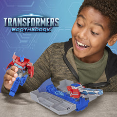 Transformers EarthSpark Optimus Prime figure 12-5 cm for versatile play.