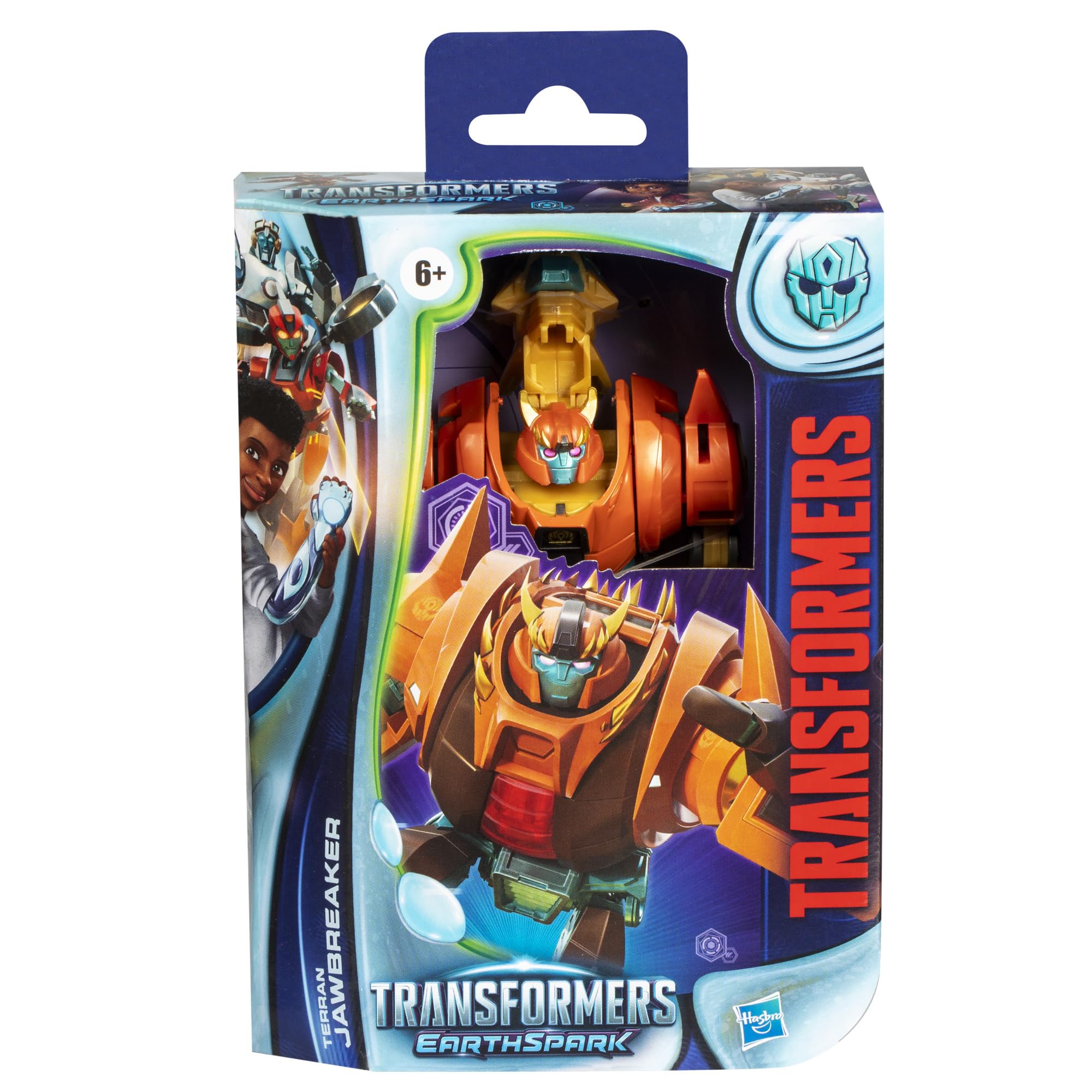Transformers EarthSpark Terran Jawbreaker in dinosaur mode, ideal for dramatic battles