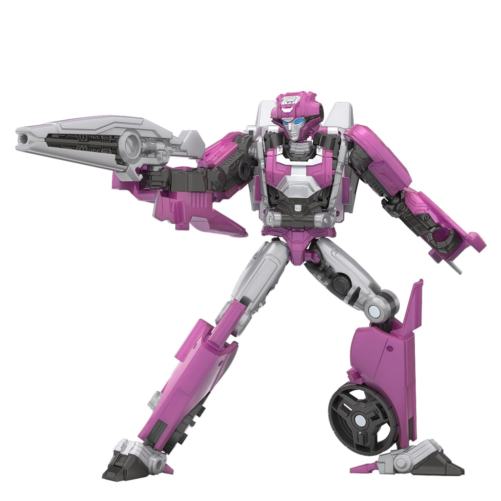 Transformers Elita-1 Studio Series Deluxe robot mode, highly poseable for dynamic display.