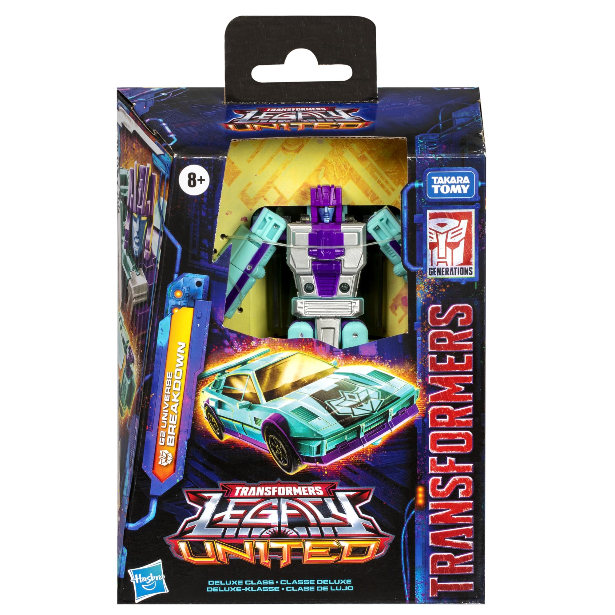 Transformers G2 Breakdown car mode pose highlighting the 15-step conversion