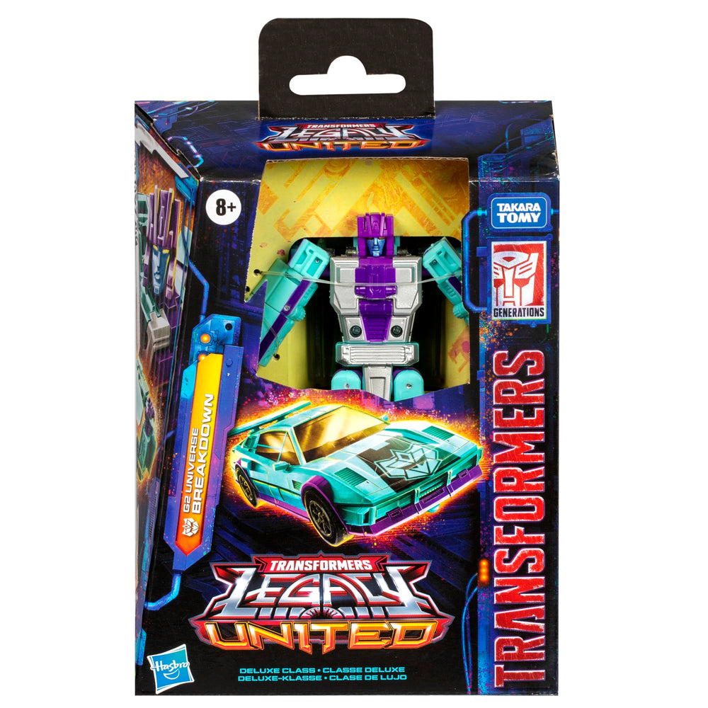Transformers G2 Breakdown car mode pose highlighting the 15-step conversion