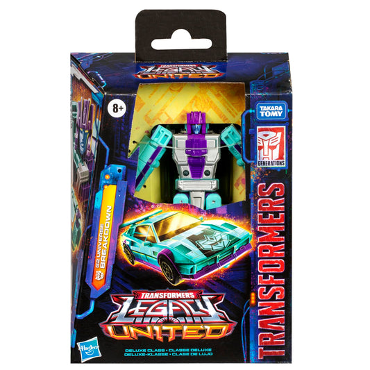 Transformers G2 Breakdown car mode pose highlighting the 15-step conversion