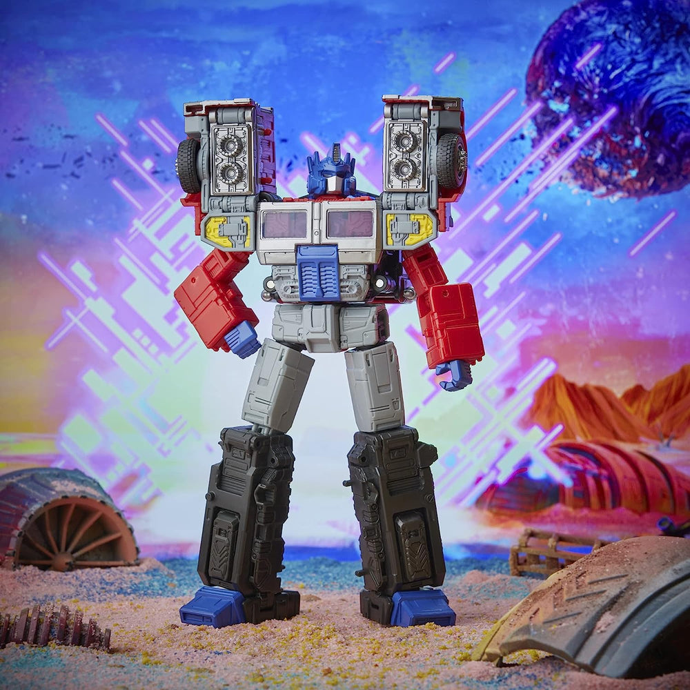 Transformers G2 Laser Optimus Prime packaging-portrait for display