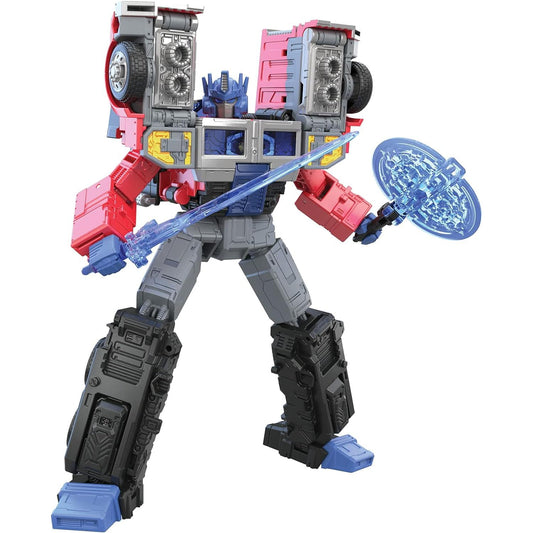 Transformers G2 Laser Optimus Prime in robot form for imaginative play and display