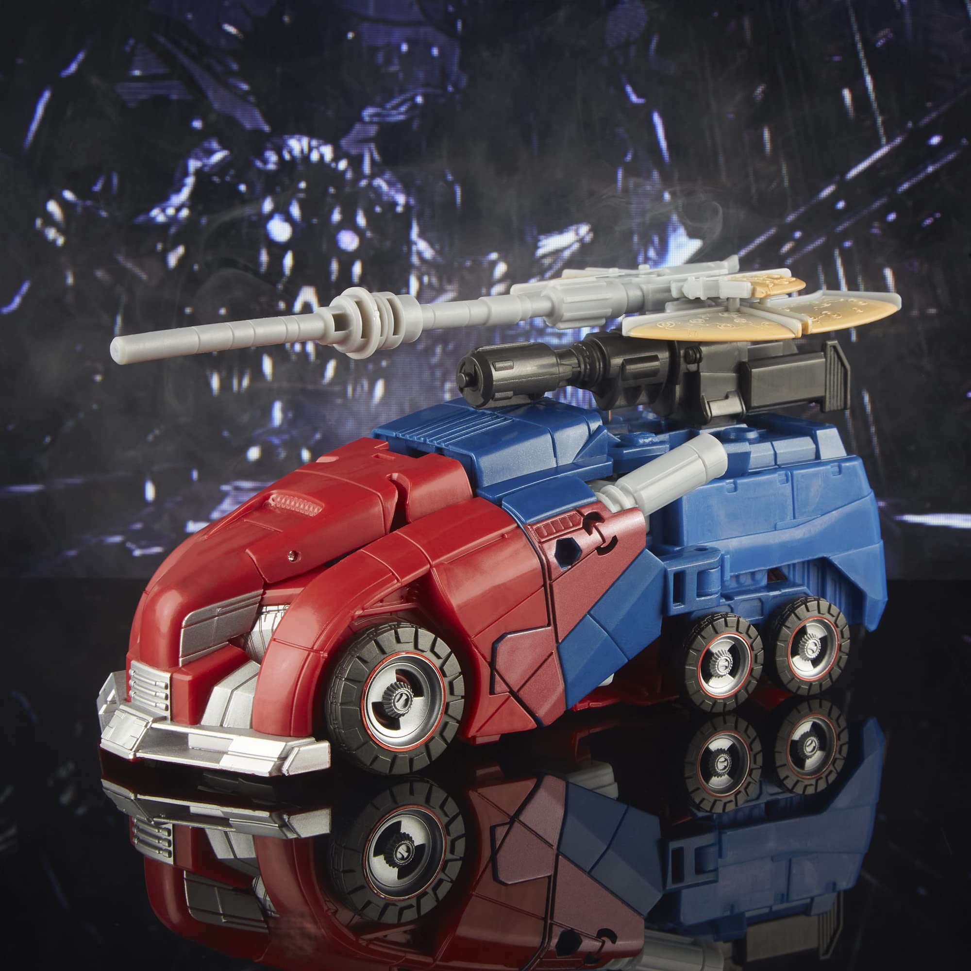 Transformers Gamer Edition Optimus Prime articulation highlights poseability for action-ready display.