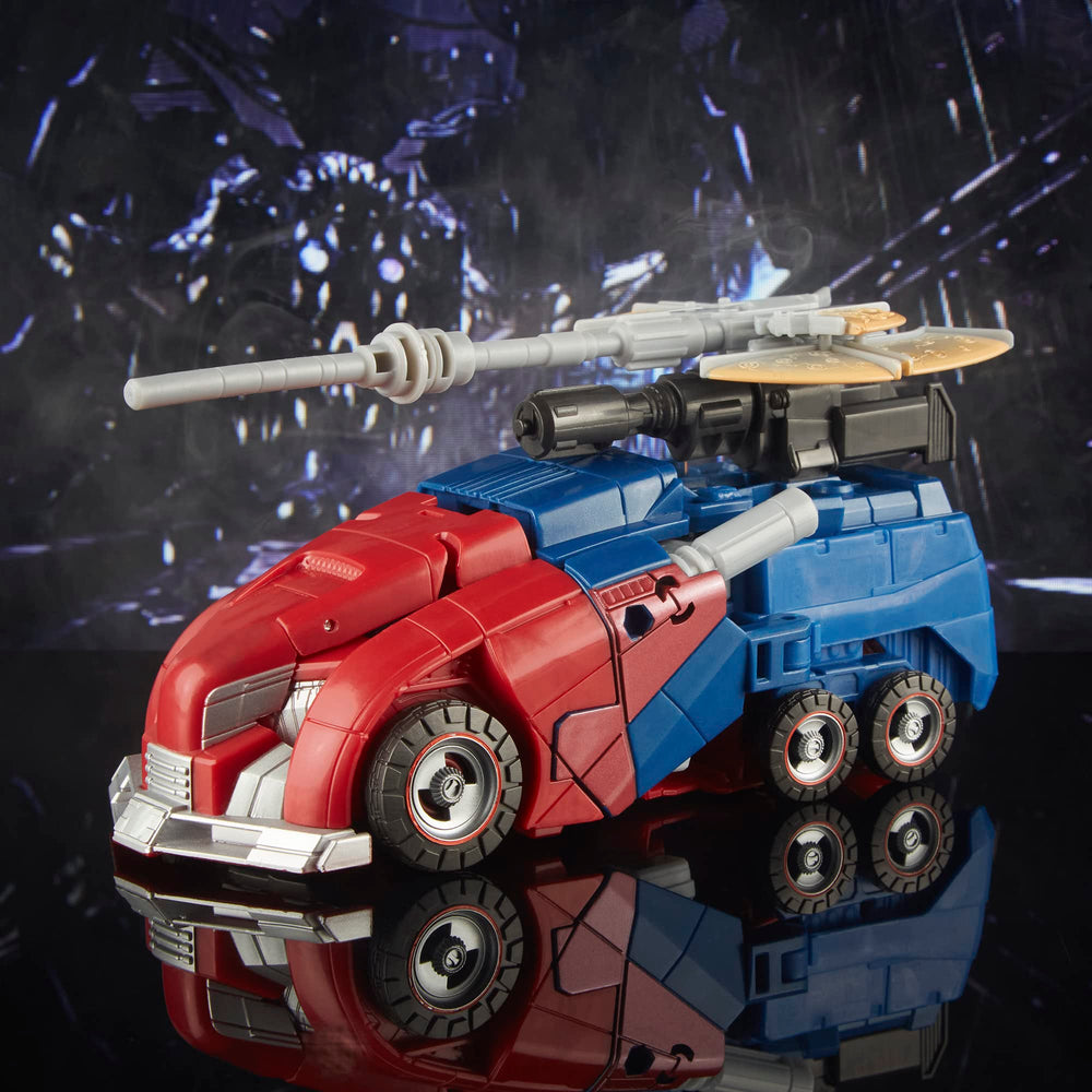 Transformers Gamer Edition Optimus Prime articulation highlights poseability for action-ready display.