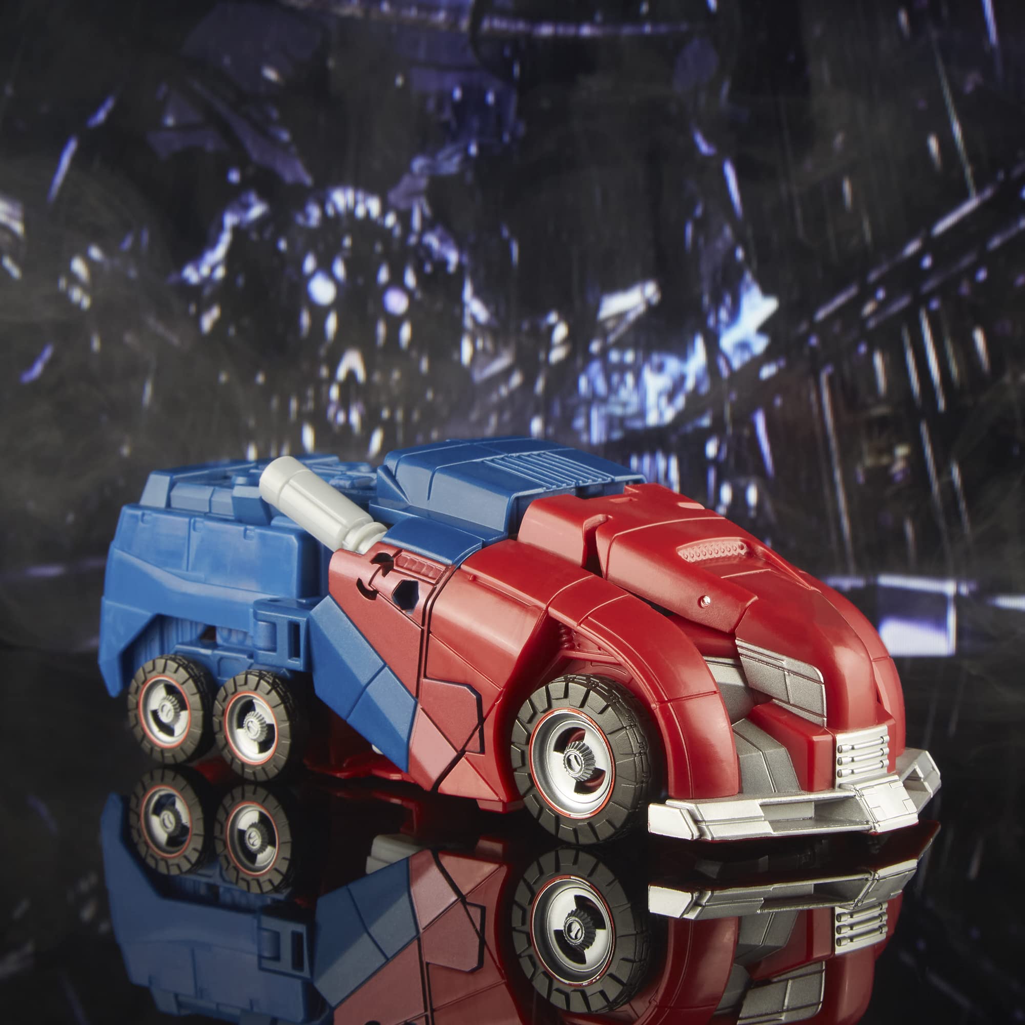 Transformers Gamer Edition Optimus Prime in truck mode for dynamic play and display.