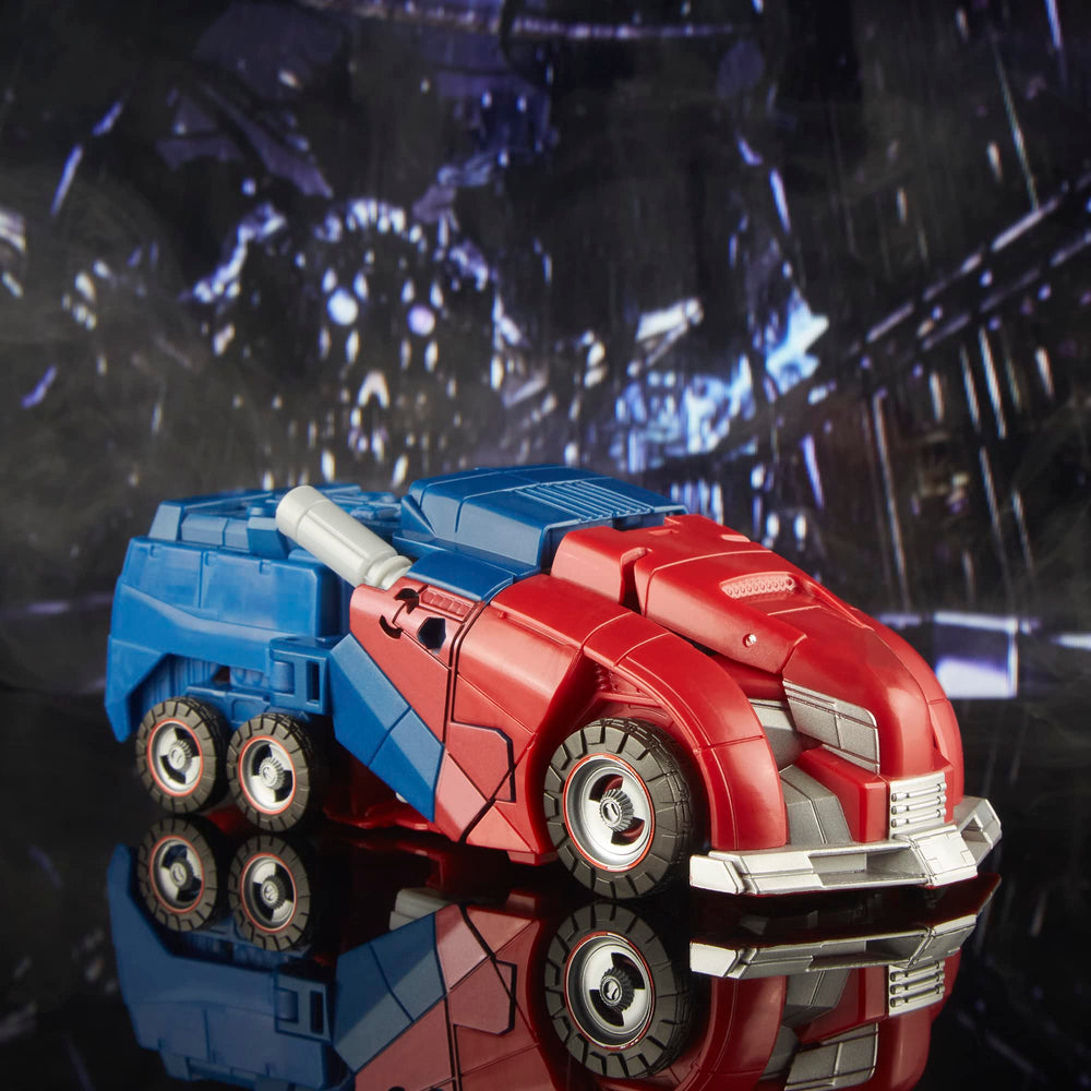 Transformers Gamer Edition Optimus Prime in truck mode for dynamic play and display.