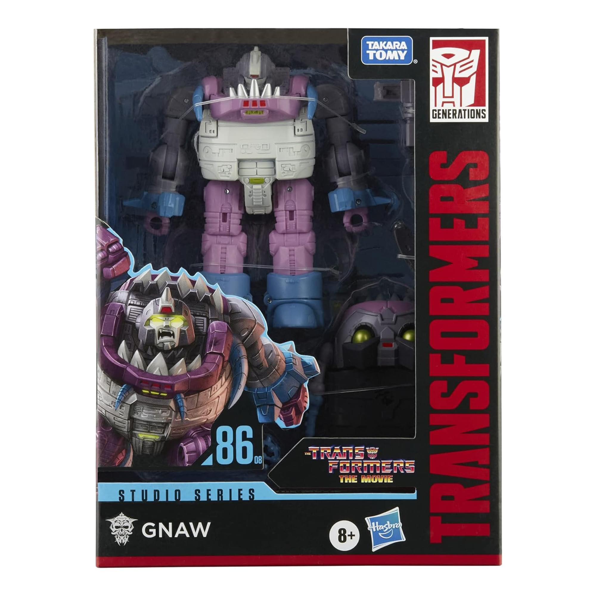 Transformers Gnaw figure in Sharkticon mode with striking sculpt and tail mace