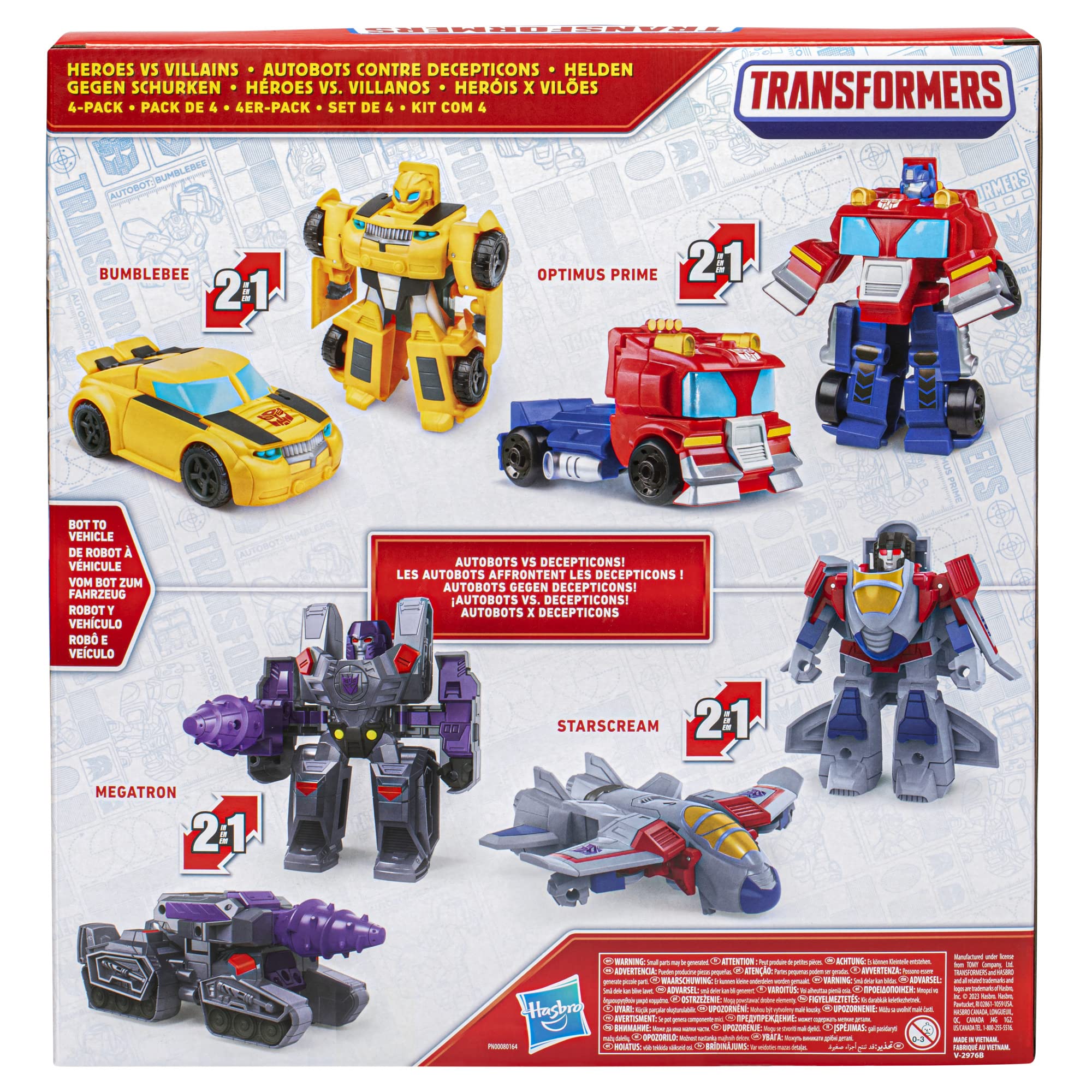 Transformers Heroes vs Villains Starscream robot toy jet mode sparks imaginative aerial missions