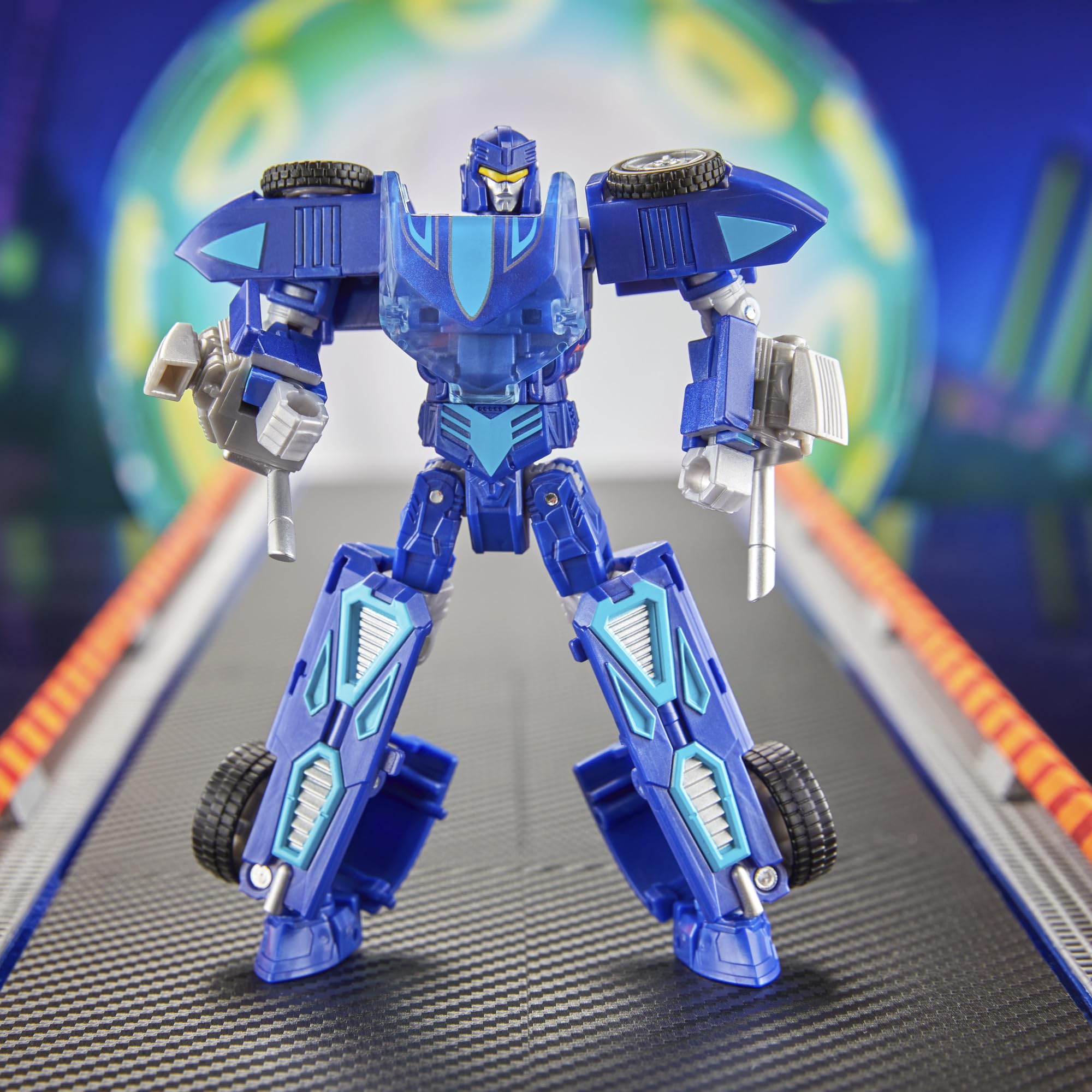 Figure in a highly poseable stance showing articulation