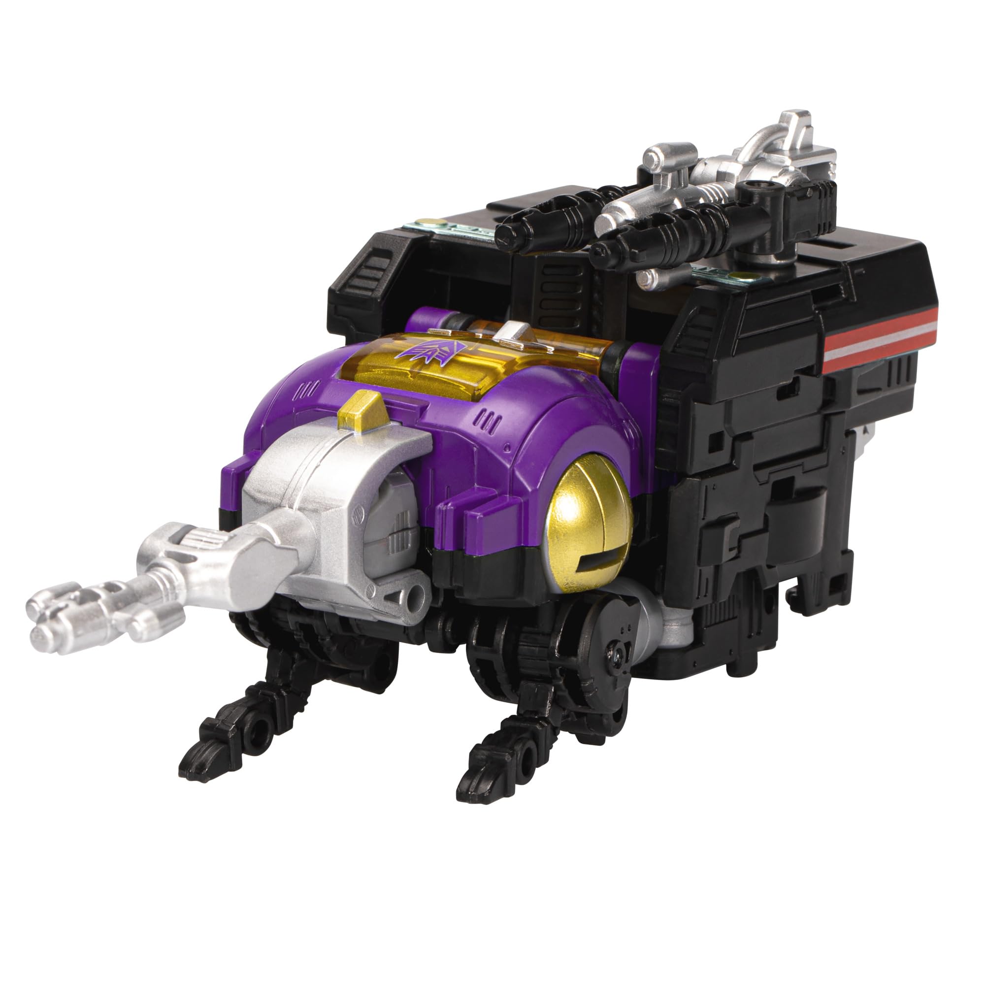 Transformers Insecticon Bombshell packaging includes scan code for tech specs.