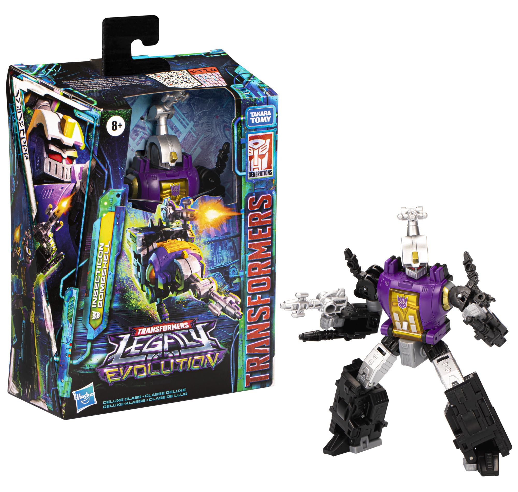Transformers Insecticon Bombshell robot mode showcases exciting transformation.