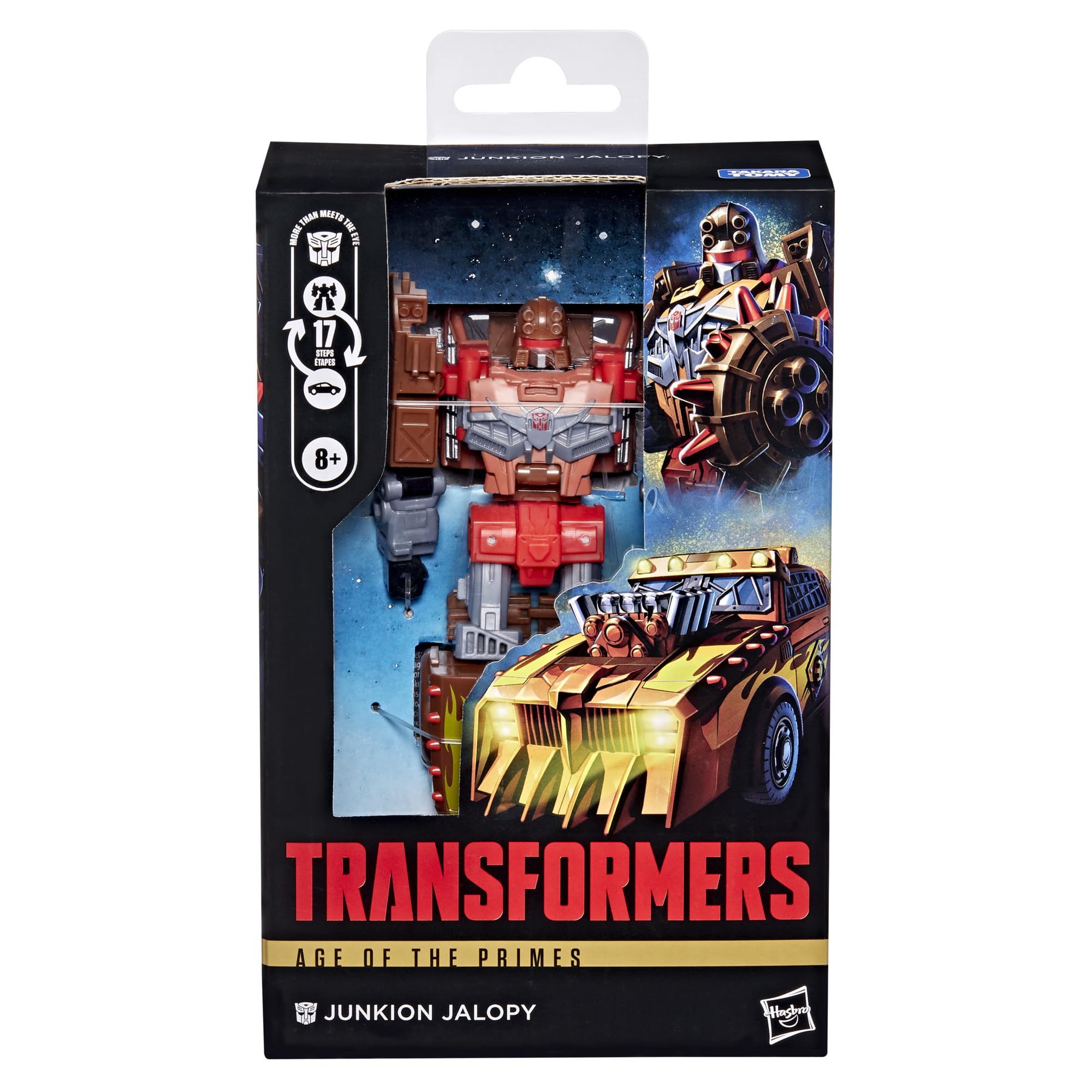 Transformers Junkion Jalopy accessories attach in both modes for enhanced play.