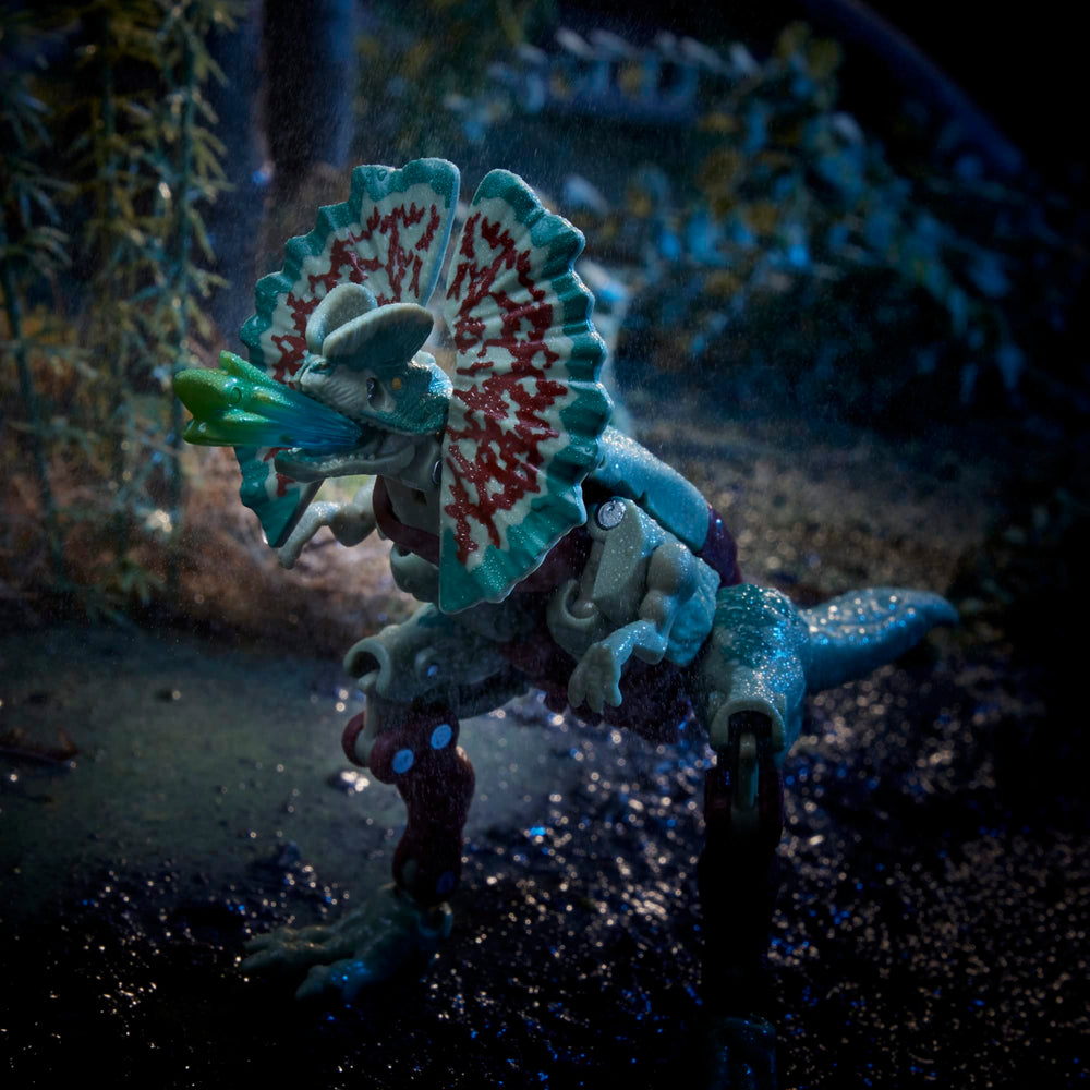 Transformers Jurassic Park mashup packaging highlights collectible display.