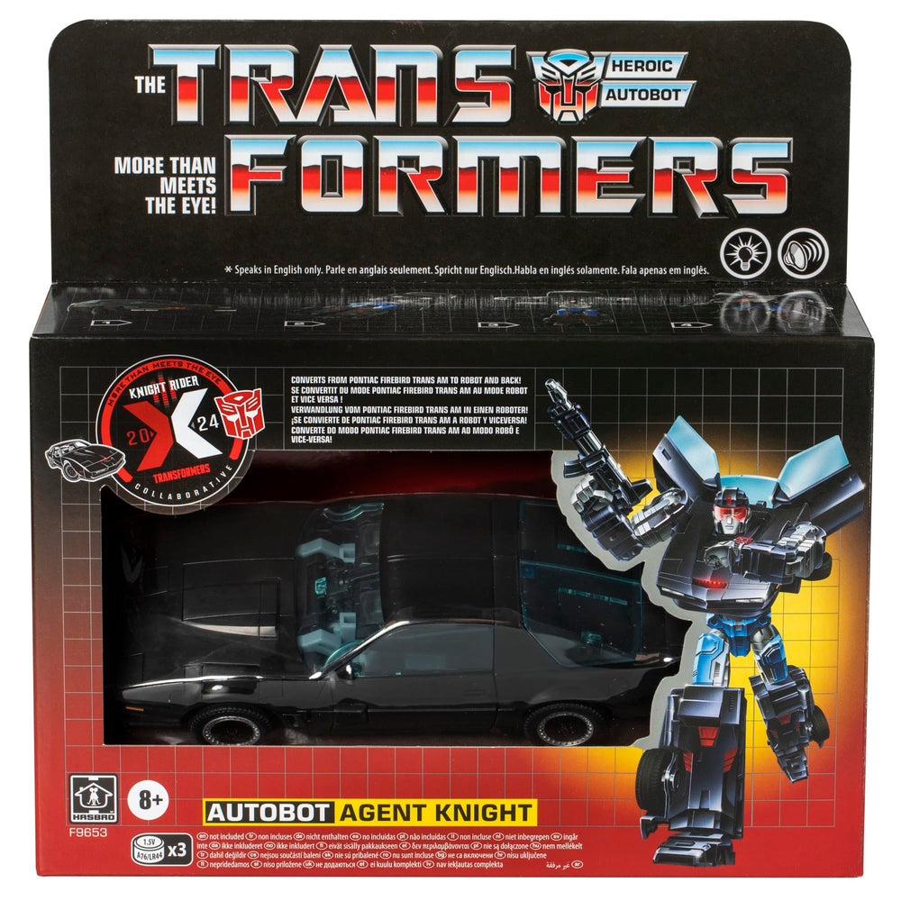 Includes blasters and comm link for authentic crossover action in both modes.