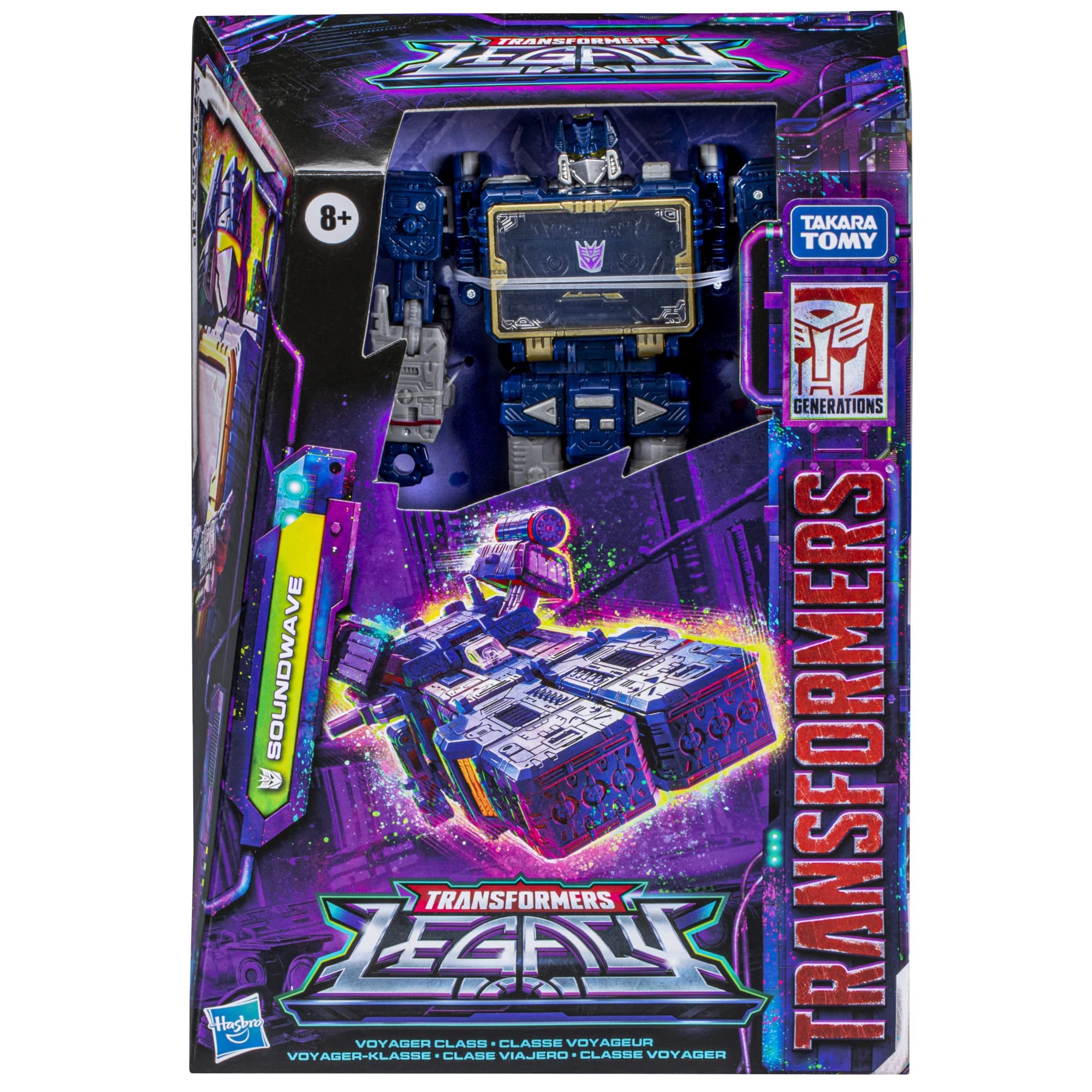Soundwave on a display stand, showcasing shelf-ready presentation.