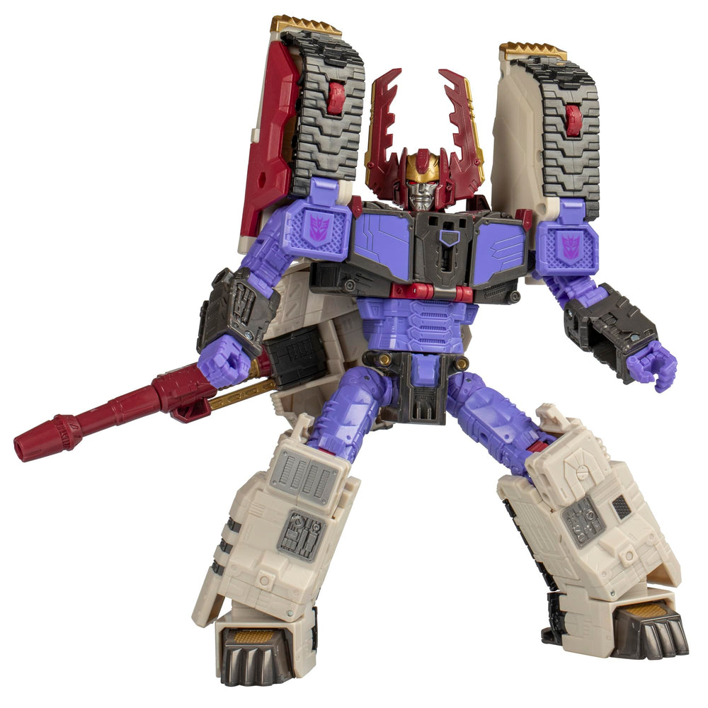 Transformers Legacy Evolution Galvatron robot-to-tank mode for dynamic play