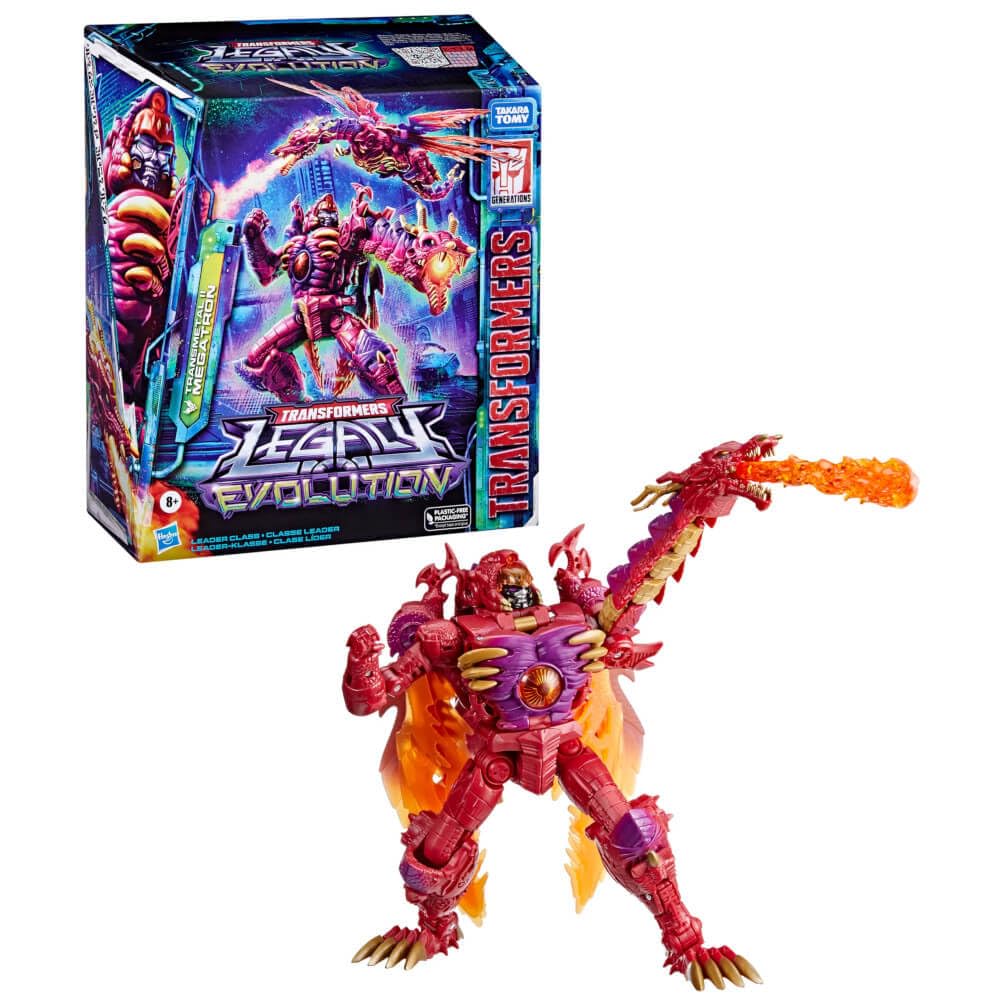 Megatron packaging image perfect for display and gifting to fans.