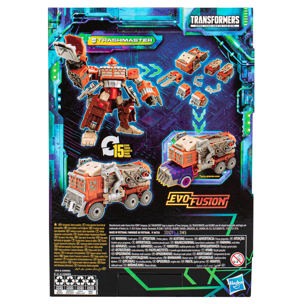 Trashmaster articulated trash compactor arm accessory for poseable action.