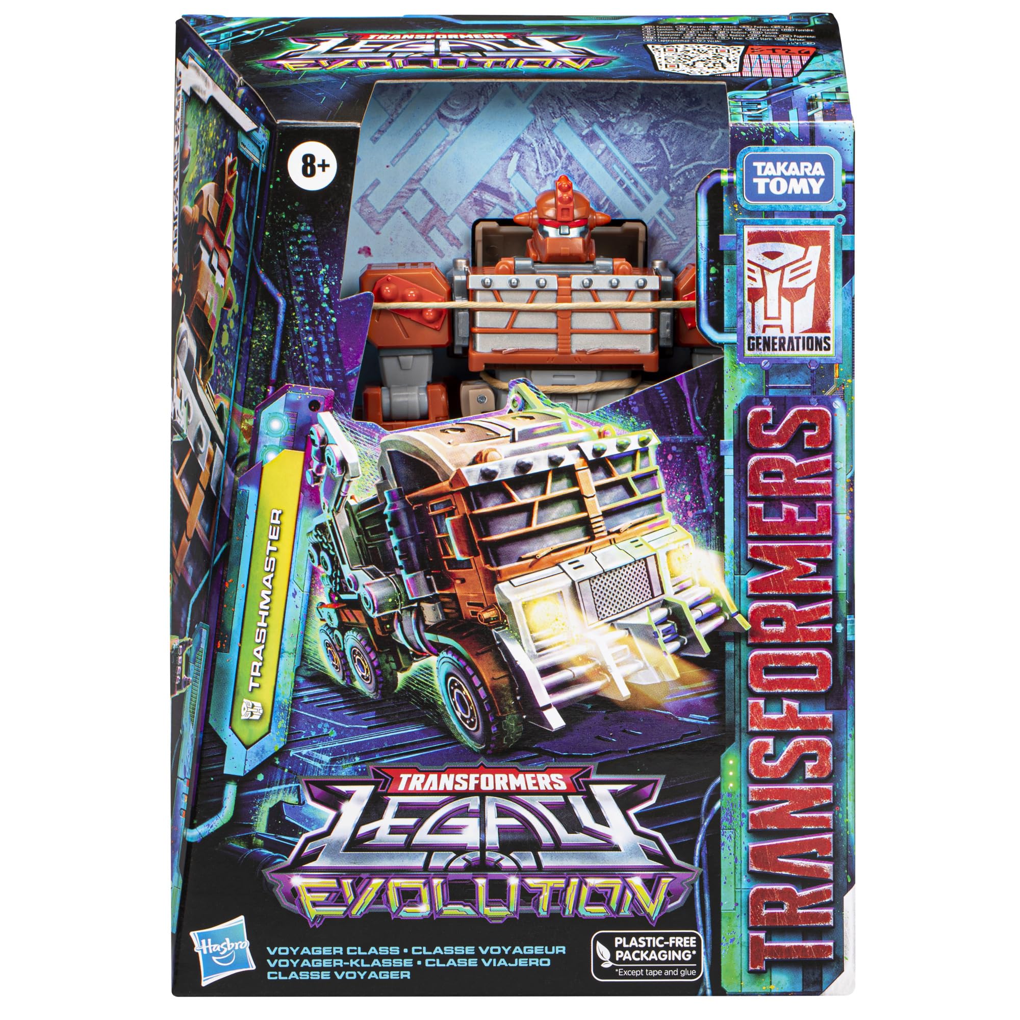 Transformers Trashmaster truck mode ready for imaginative missions.