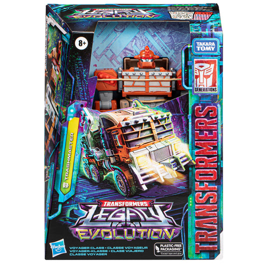 Transformers Trashmaster truck mode ready for imaginative missions.