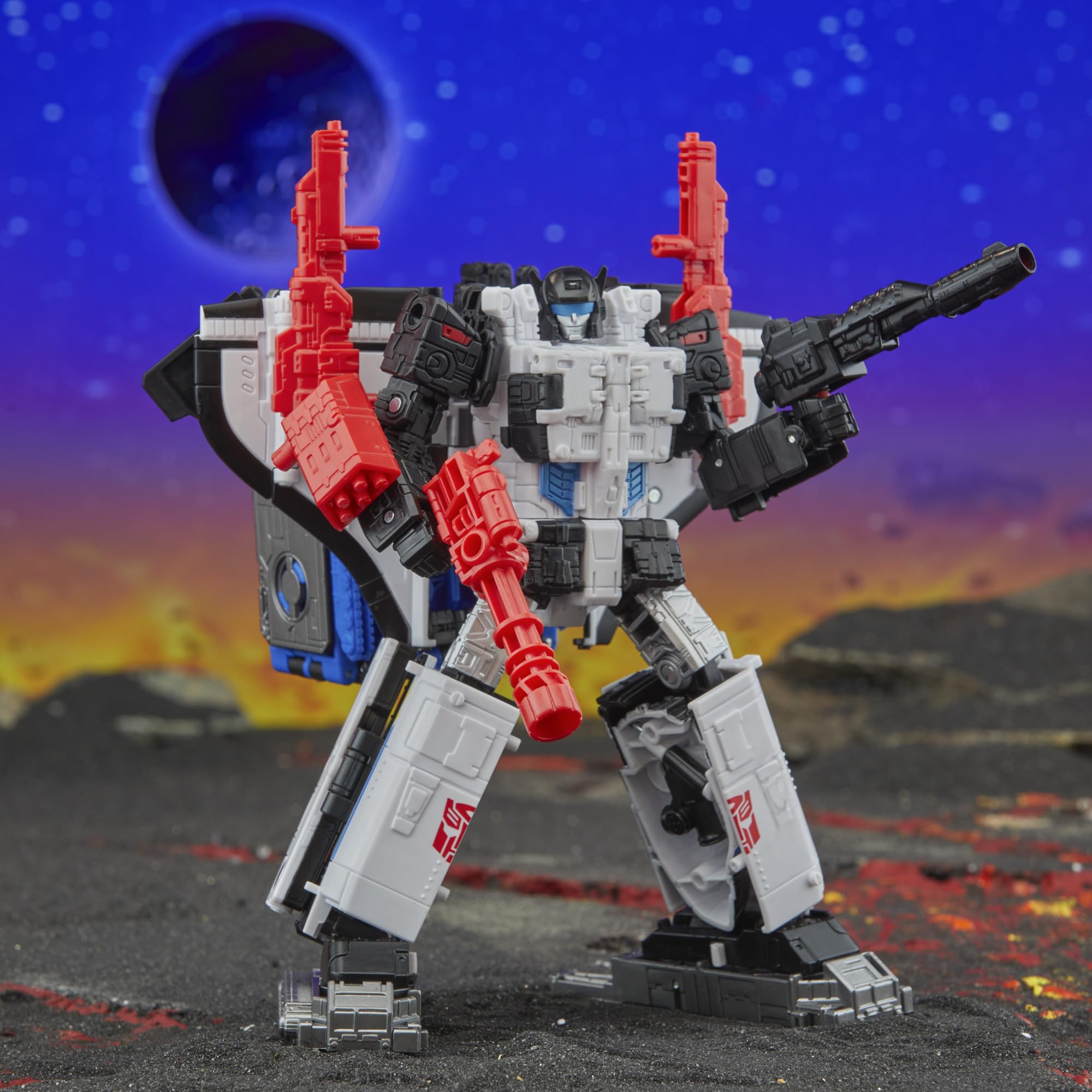 Articulated head and limbs enable dynamic Galaxy Shuttle poses.
