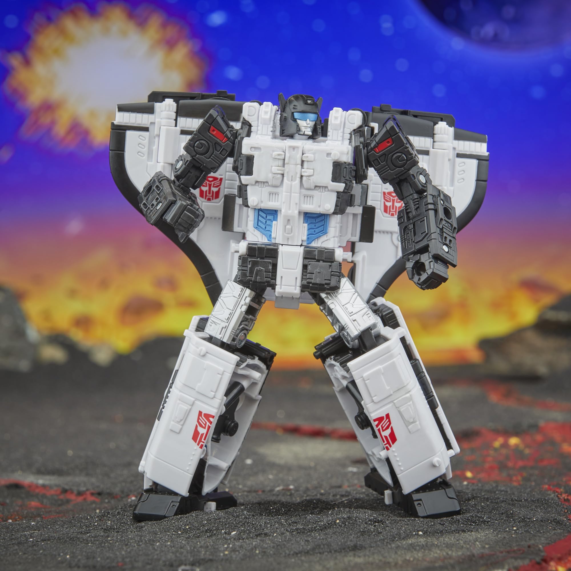 Galaxy Shuttle train mode features sleek lines and action potential.