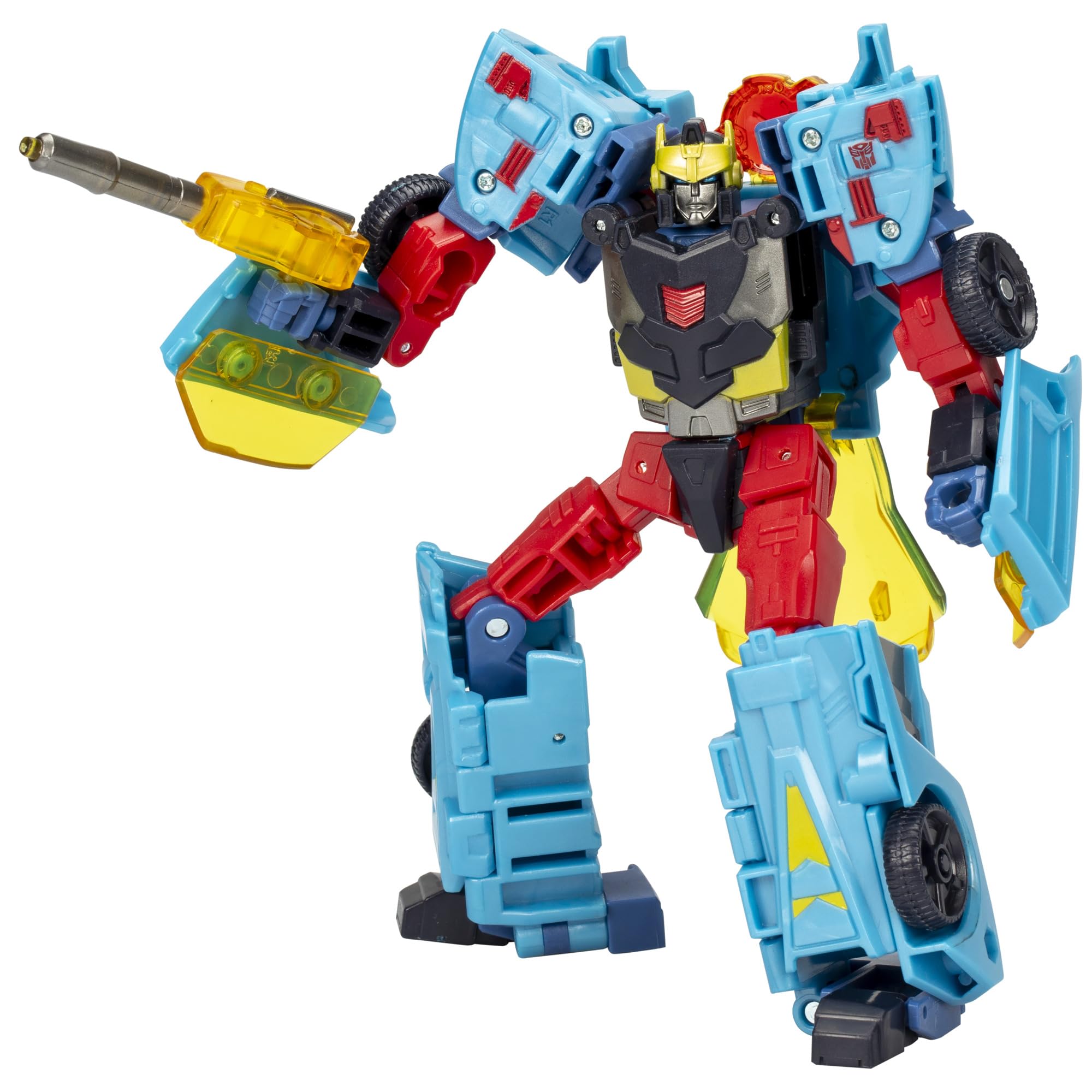 Transformers Legacy Hot Shot robot mode with articulated joints for dynamic poses.