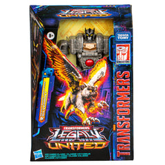 Transformers Legacy Silverbolt wolf-eagle mode with dramatic wing blades for dynamic display.