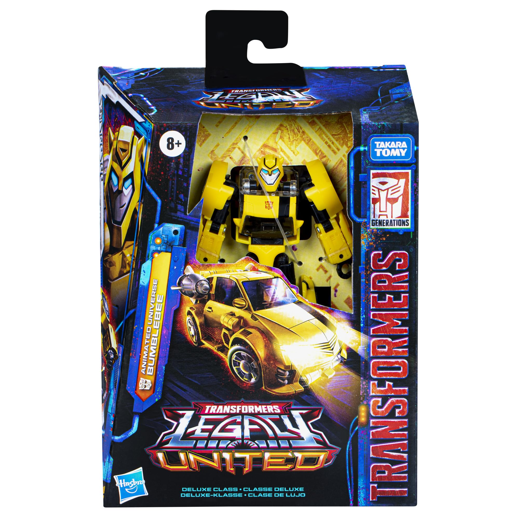 Transformers Legacy United Bumblebee car mode for compact play on the go