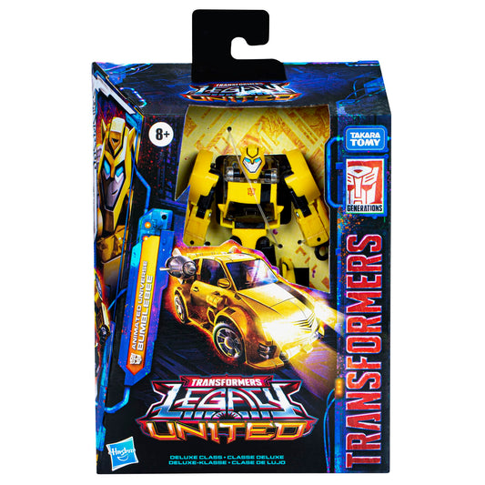 Transformers Legacy United Bumblebee car mode for compact play on the go