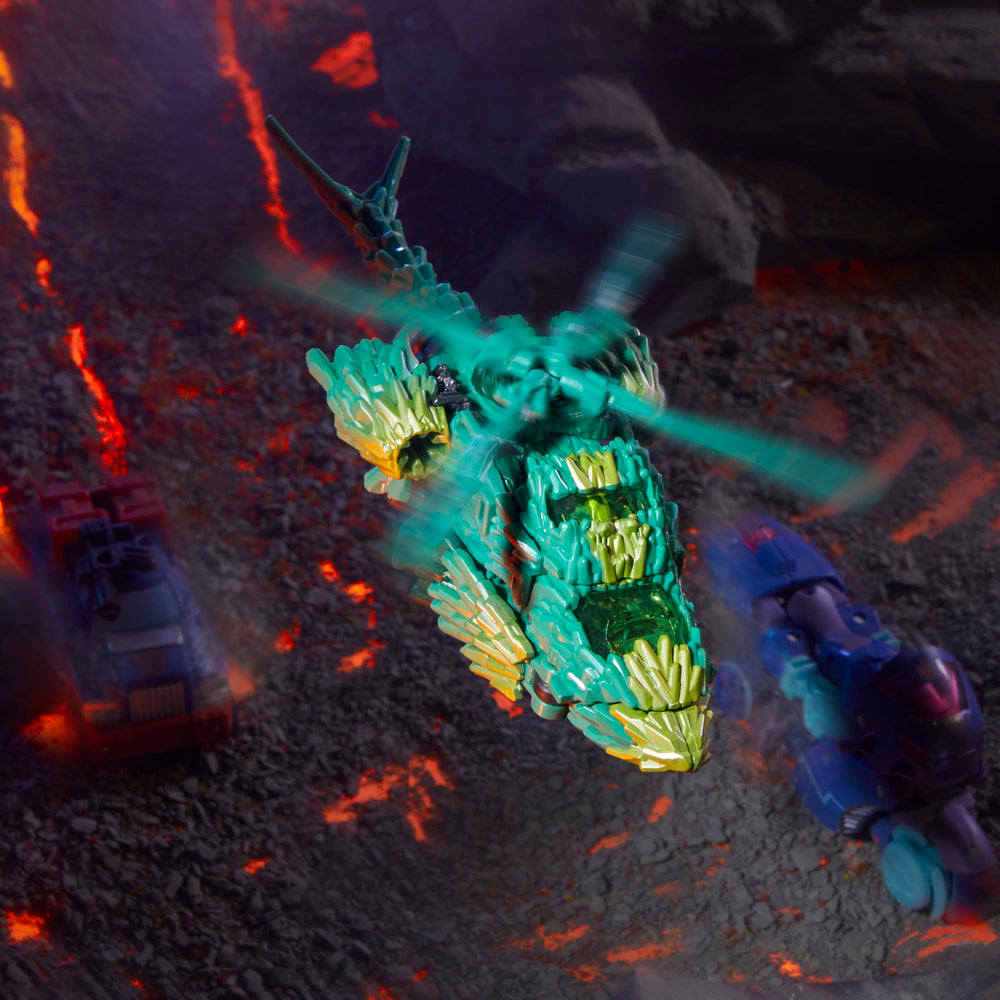 Transformers Infernac Shard blade accessory adds edge to both modes.
