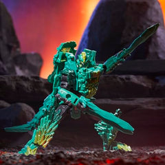 5.5-inch scale fits neatly on shelves with classic Transformers.