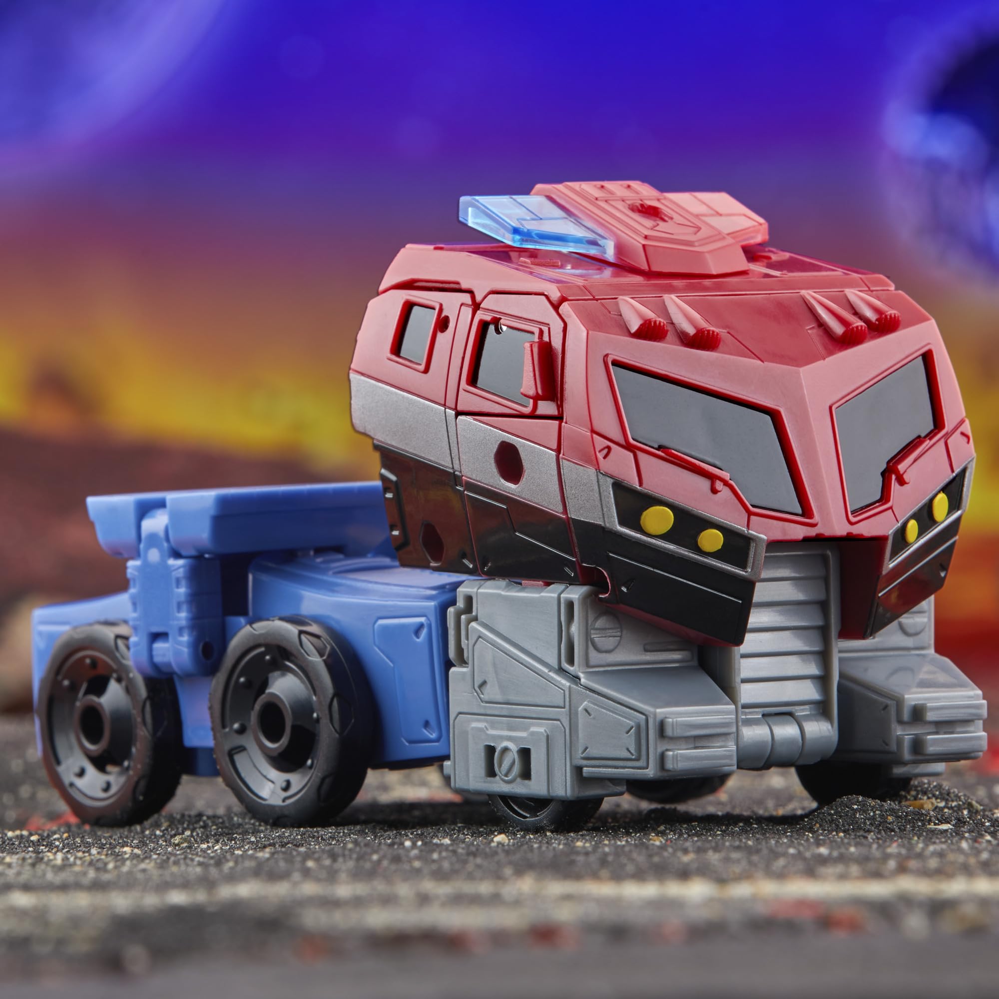 Transformers Legacy United Optimus Prime packaging close-up reveals authentic deco.
