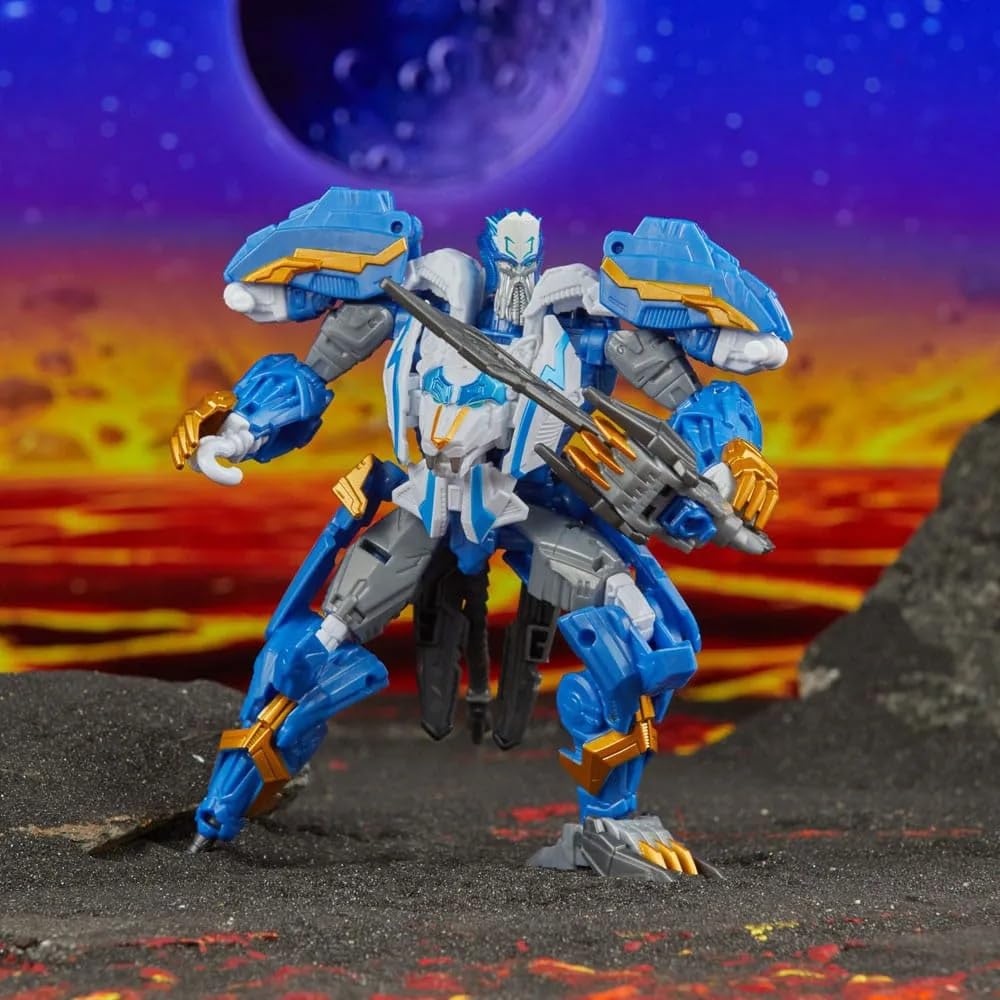 Transformers Legacy Calcitron robot mode with articulated limbs for play.