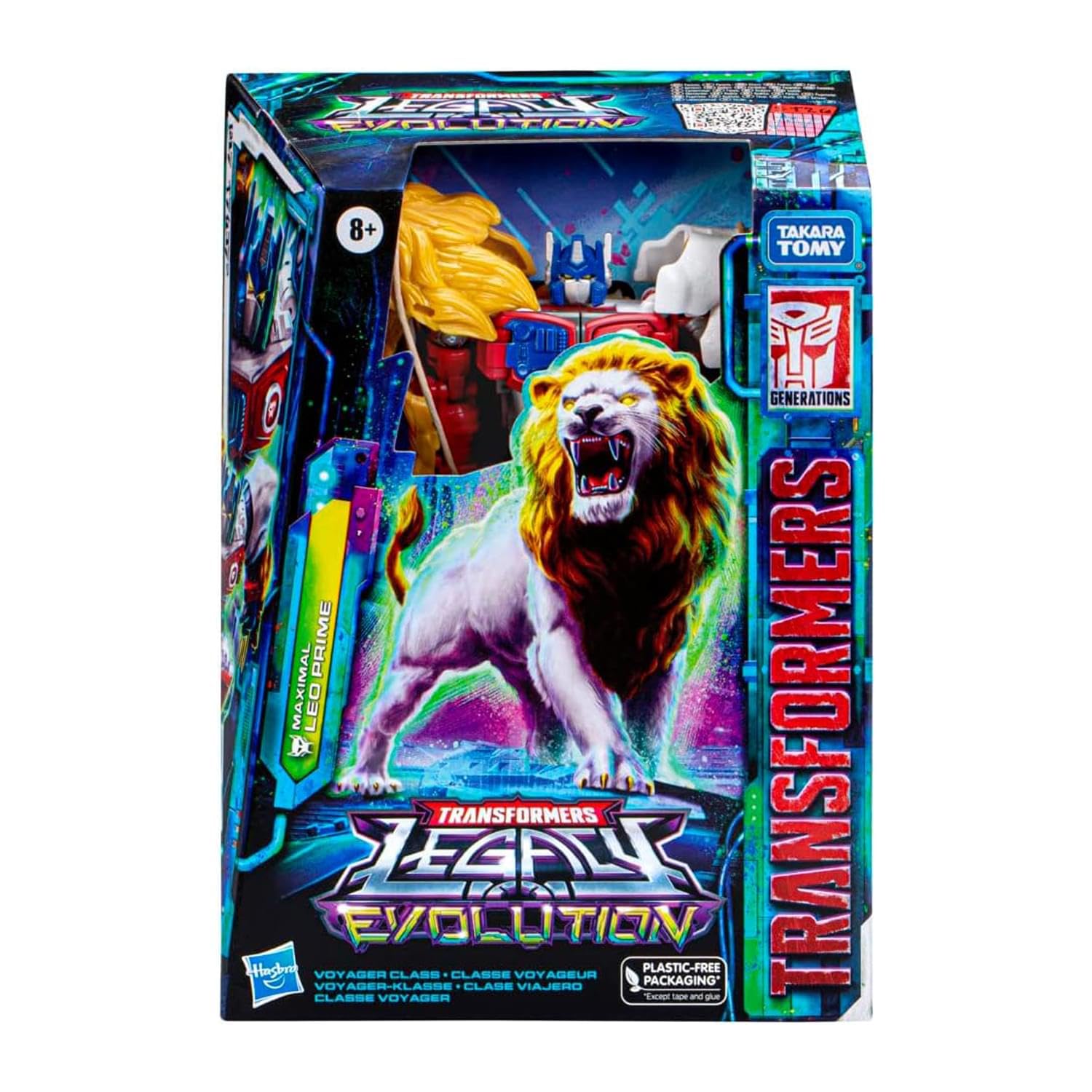 Transformers Leo Prime lion mode ready for action packed play.