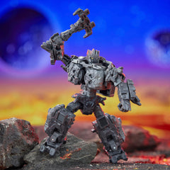 Transformers Magneous five point five inch scale fits shelf display.