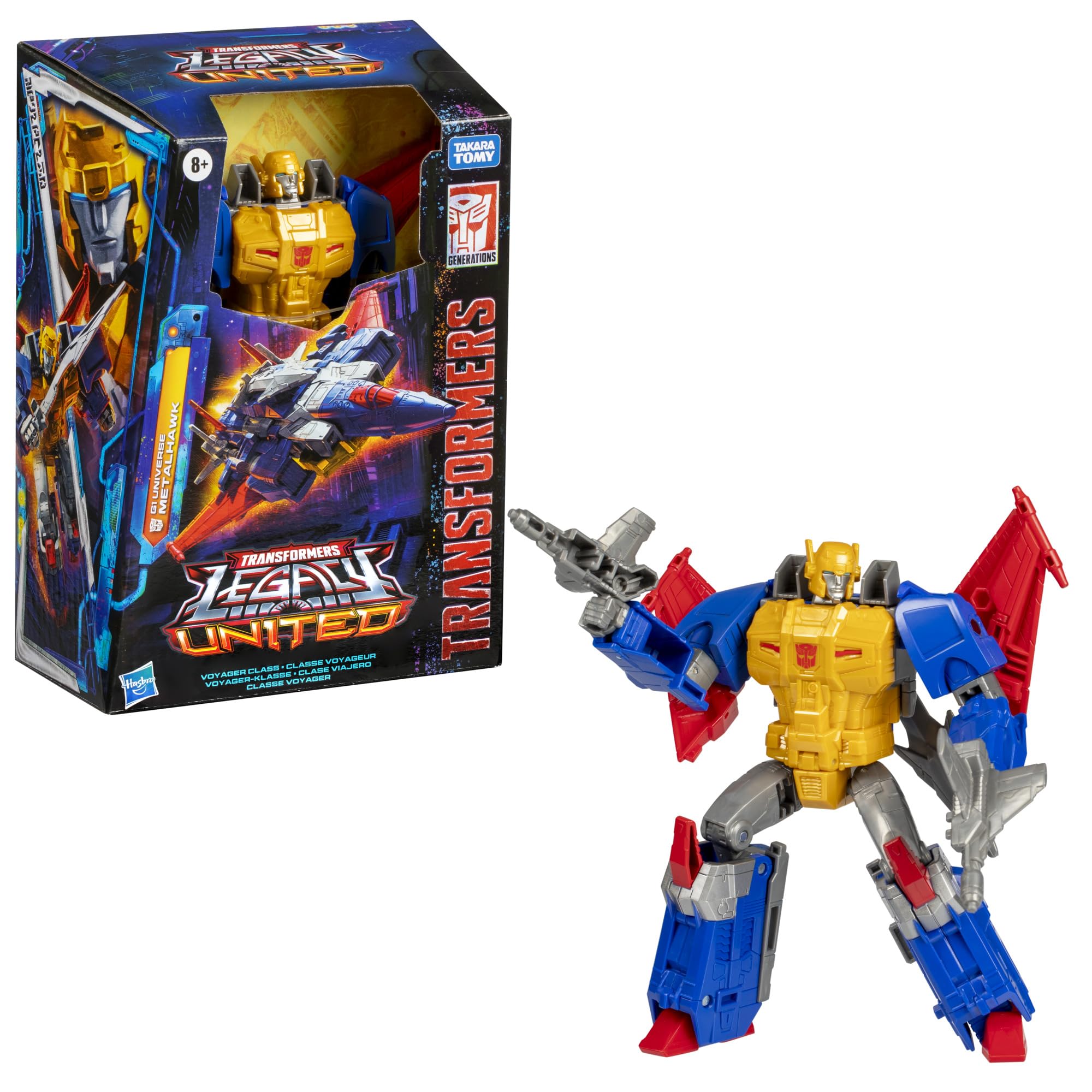 Transformers Metalhawk articulated figure showing head, arms, and legs mobility