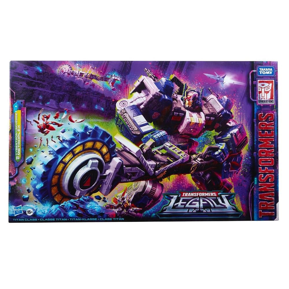 Transformers Metroplex robot mode with welding mask for imaginative play