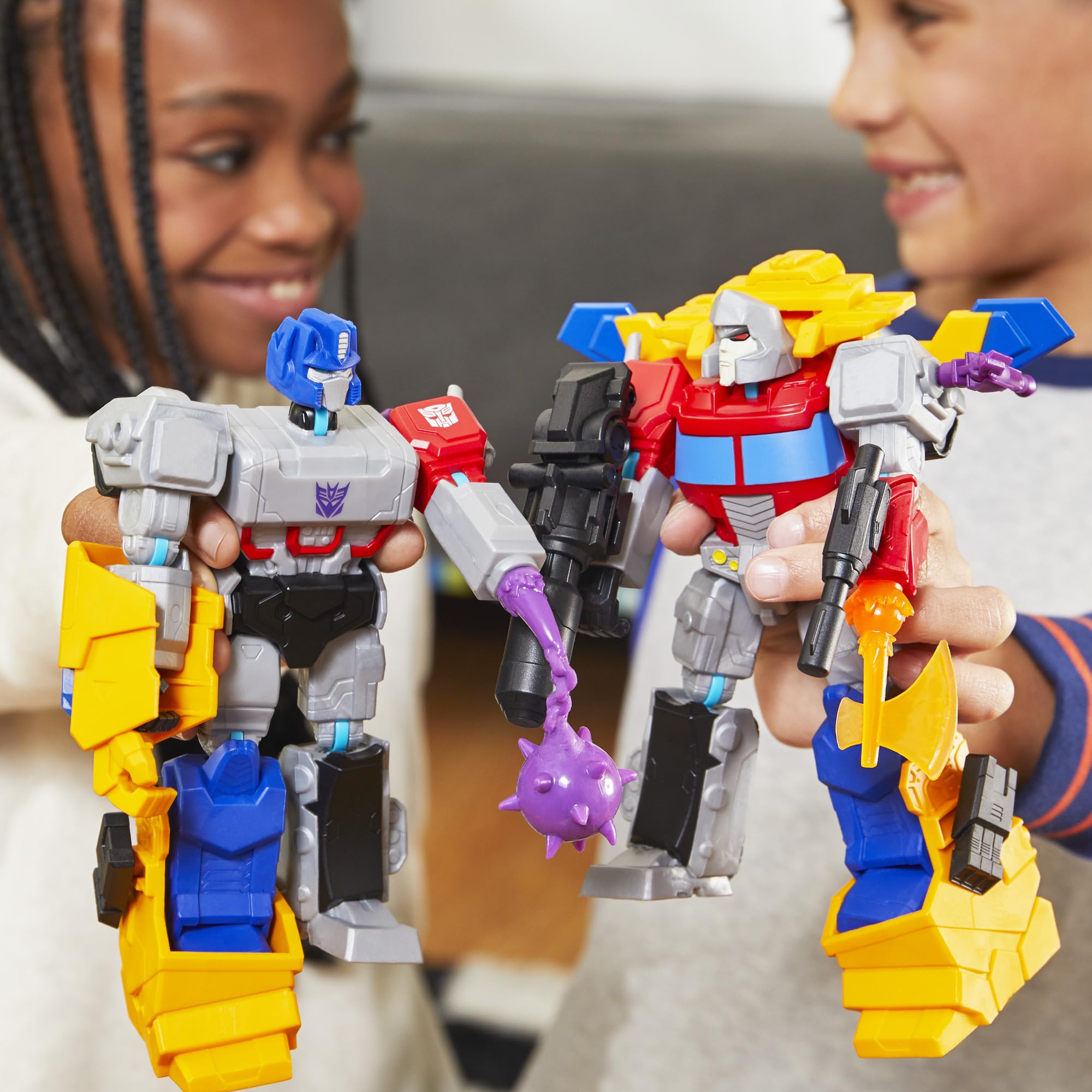 Transformers MixMashers iconic-heroes collection featuring familiar favorites.