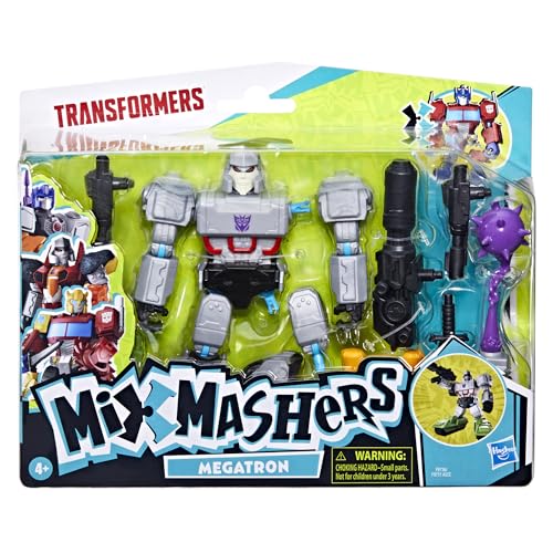 Megatron with black blasters for action-packed battles in MixMashers line.