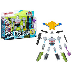 Megatron with orange-blue jetpack for dynamic play in Transformers MixMashers.