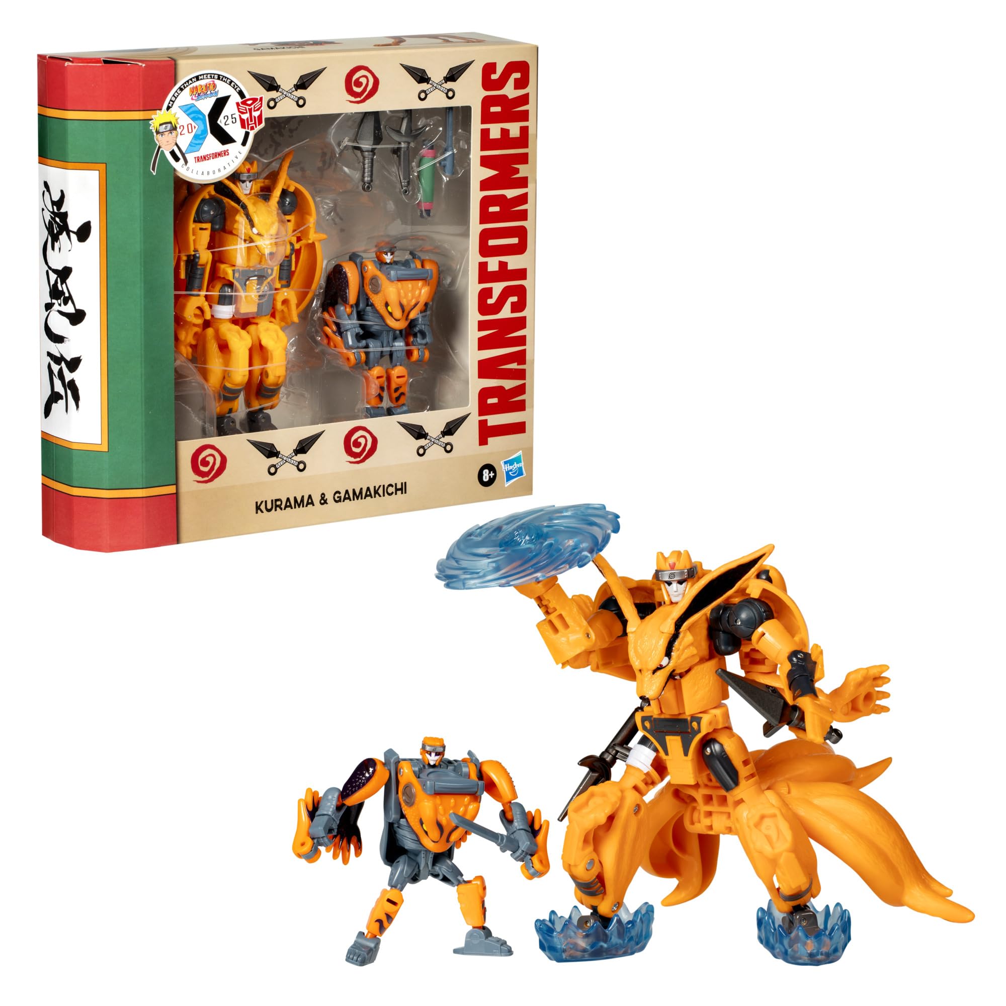 Transformers Gamakichi robot mode figure, detailed Naruto mash-up for collection.