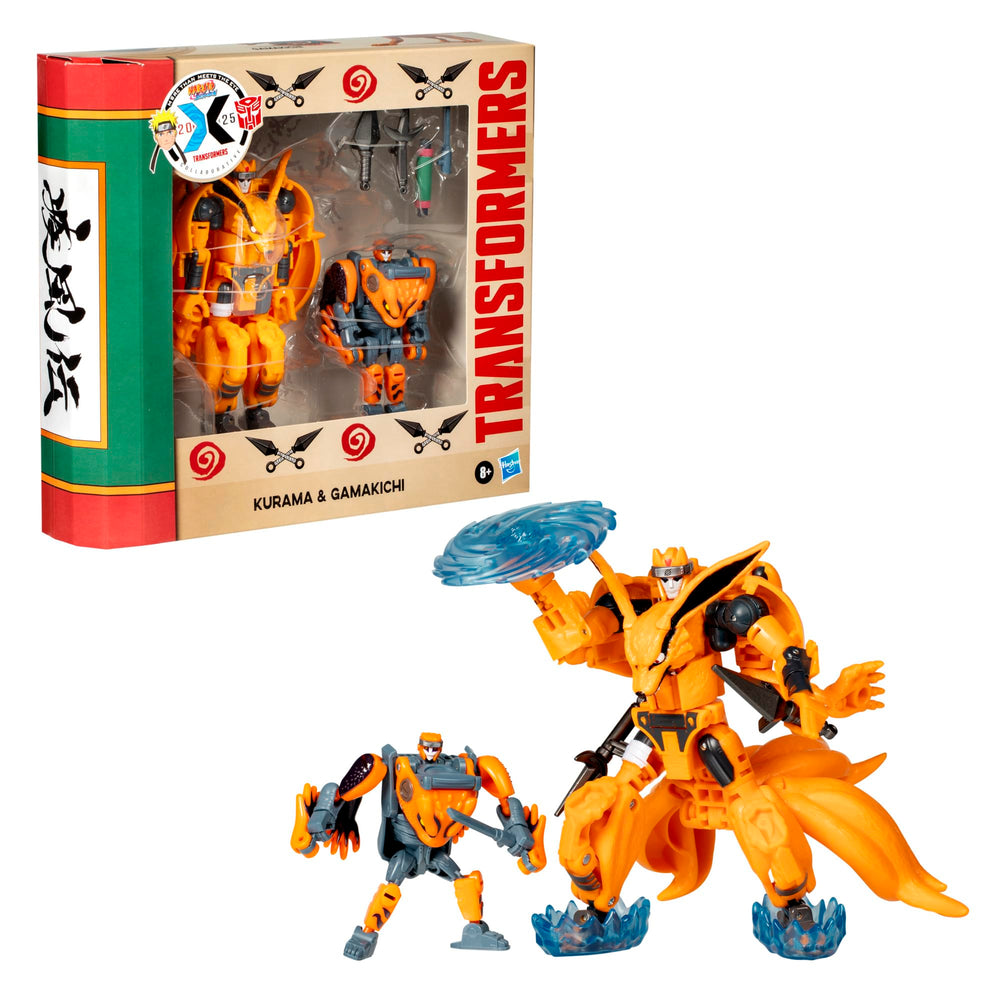 Transformers Gamakichi robot mode figure, detailed Naruto mash-up for collection.