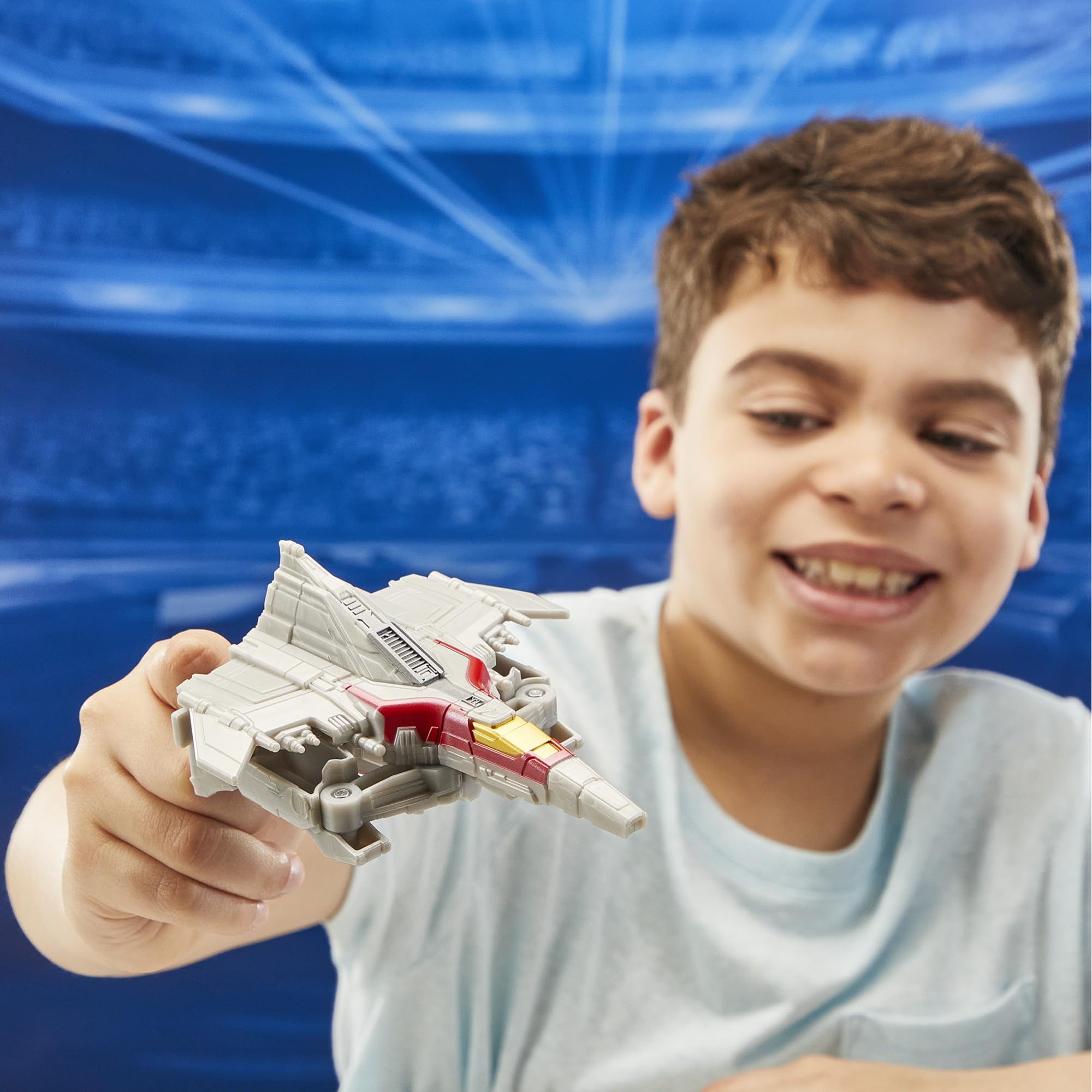 Movie-inspired Transformers One design with kid-friendly details.