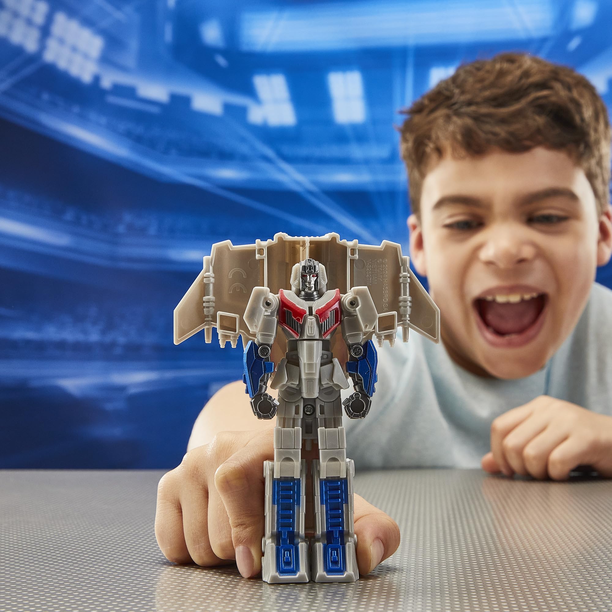 Ideal gift for kids six and up who love robots.
