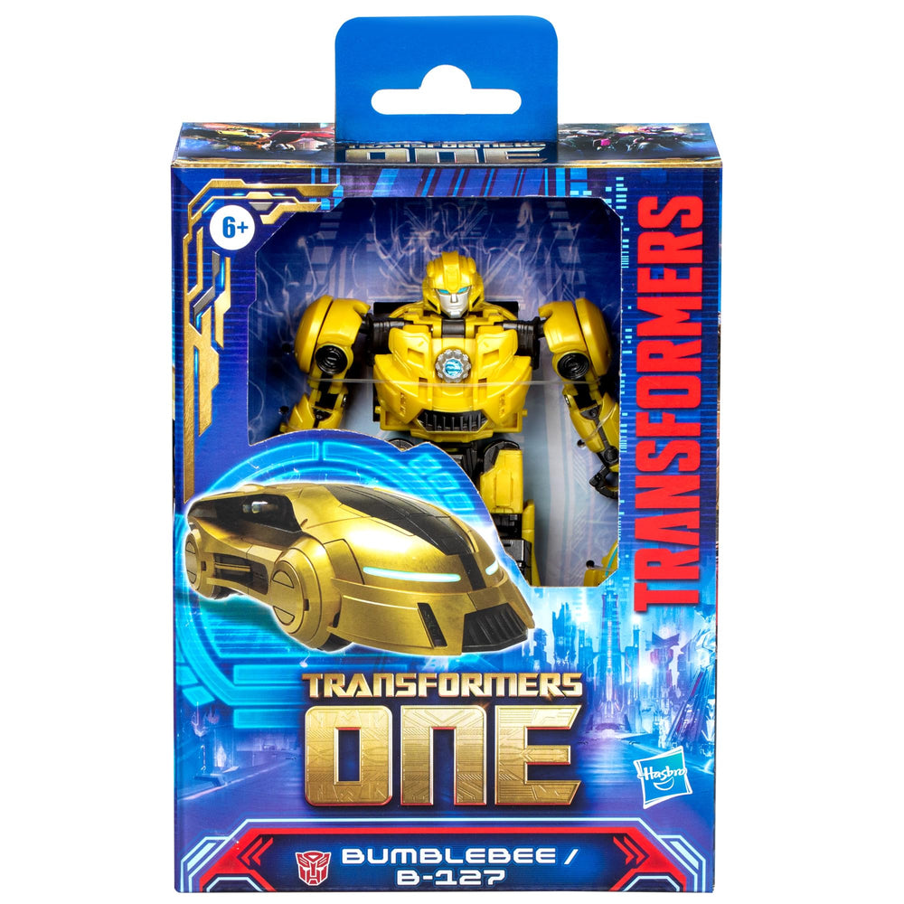 Bumblebee B-127 in Cybertronian car mode for fast pretend missions.