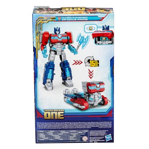 Energon axe accessory fits both modes for dramatic action scenes.